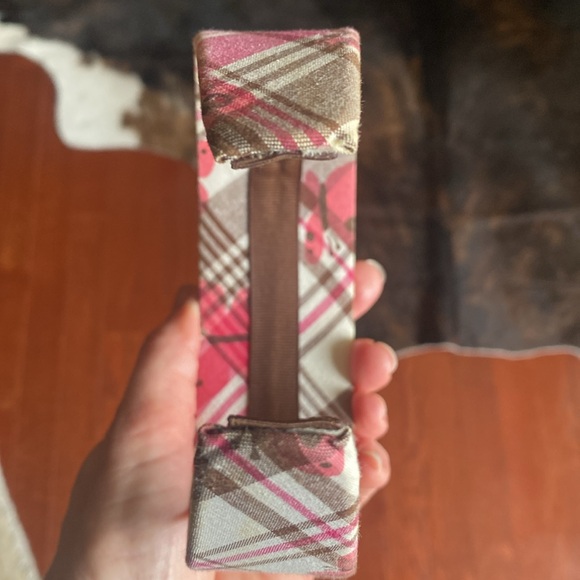 Gymboree Pink and Brown Plaid Headband - Picture 4 of 4